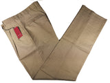 Luigi Bianchi Trousers 38 Yellowish Beige Pleated front Full Leg Wool