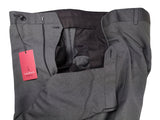 Luigi Bianchi Trousers 46 Mid Grey Pleated front Full Leg Wool