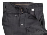 Luigi Bianchi Suit 42R Charcoal Soft Plaid Double Breasted Wool Reda