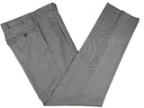Luigi Bianchi Suit 40R Black/White Puppytooth Check 3-Button Pure Wool