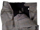 Luigi Bianchi Suit 40R Grey Plaid 3-Button 110's Wool Cerruti