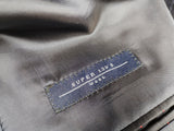 Luigi Bianchi Suit 40R Heather Blue-Grey Striped 3-Button 130's Wool
