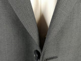 Luigi Bianchi Suit 40R Steel Blue Nailhead 3-Button Wool