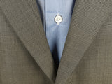 Luigi Bianchi LUBIAM Suit 40R Soft Brown Weave 2-Button Wool