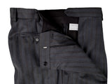 Luigi Bianchi LUBIAM Suit 40R Charcoal with Blue Stripes 2-Button Wool VBC