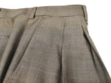 Luigi Bianchi Suit 42R Brownish Taupe Glen Plaid 3-button 120's Wool