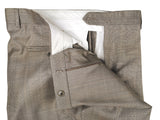 Luigi Bianchi Suit 42R Brownish Taupe Glen Plaid 3-button 120's Wool