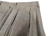 Luigi Bianchi Lubiam Suit 42R Greyish Beige Broken Stripes 3-button Wool Tessilotrona