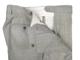 Luigi Bianchi Suit 42R Light Stone Grey Weave 3-button Wool