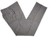 Luigi Bianchi Suit 42R Grey Striped 1-Button Peak Lapel Wool/Mohair