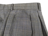 Luigi Bianchi Suit 44R Grey Glen Plaid 3-button Wool VBC
