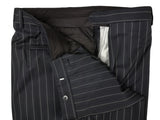 Luigi Bianchi Lubiam Suit 44R Bold Rope Striped 3-button 120's Wool