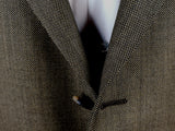 Luigi Bianchi Lubiam Suit 44L Brown Nailhead 3-button Wool VBC