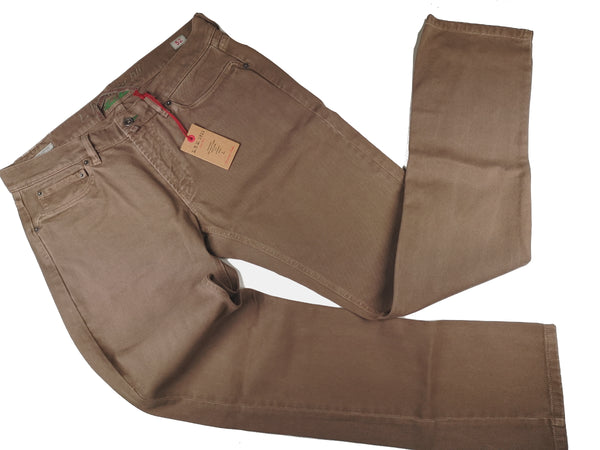 LBM 1911 Jeans 36 Light Brown Denim Straight fit Cotton