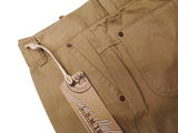 LBM 1911 Trousers 36 Tan Flat front Full Leg Cotton