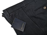 LBM 1911 Brando Trousers 31/32 Black Flat front Tapered Leg Cotton Twill