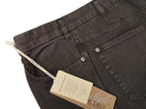 LBM 1911 Jeans 34 Washed Brown Denim Flat front Straight fit Cotton