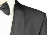 Lubiam Luigi Bianchi Tuxedo 42R Black 1-button Shawl Loro Piana 120's Wool