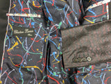 Christian Lacroix LBM Vested Tuxedo 38/39 Dark Burgundy Jacquard Shawl 1-button Silk
