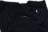Marco Pescarolo Trousers 31/32 Navy blue Contrast Stitch Flat front cotton twill