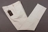 FINAL SALE PT01 Trousers: 34, Beige, flat front, cotton/elastane