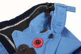 FINAL SALE PT01 Trousers: 34, Washed turquoise, flat front, cotton/elastane