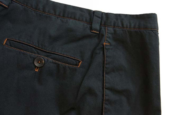 PT01 Trousers: 38, Washed black with rust stitches, flat front, cotton