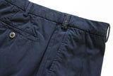 FINAL SALE PT01 Trousers: 33/34, Navy blue, flat front, cotton/elastane