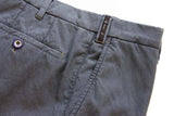 FINAL SALE PT01 Trousers: 32, Blue melange, flat front, cotton/polyester