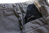 FINAL SALE PT01 Trousers: 32, Blue melange, flat front, cotton/polyester