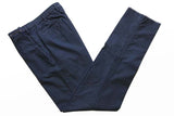 FINAL SALE PT01 Trousers: 33/34, Solid navy with side strip, flat front, cotton/elastane