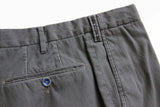 FINAL SALE PT01 Trousers: 32, Grey with contrast stitching, flat front, cotton