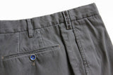 FINAL SALE PT01 Trousers: 36 Grey with contrast stitching, flat front, cotton