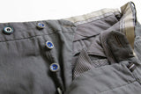 FINAL SALE PT01 Trousers: 34, Grey with contrast stitching, flat front, cotton