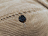 Ralph Lauren Purple Label Trousers 38 Tan Flat front Cotton Corduroy
