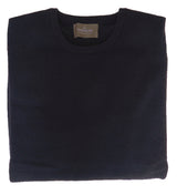 The Wardrobe Sweater Navy, crew neck, pure lambswool