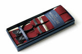 Albert Thurston: Braces Wine wool boxcloth, adjustable size