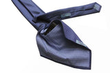 Battisti Tie French blue with lattice pattern, hidden pocket, pure silk