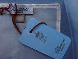 Battisti Pocket Square Royal Blue Quadrants pure silk