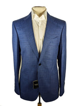 Benjamin Sport Coat French Blue Weave 2-button Soft Shoulder Wool