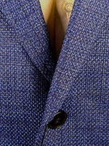 Benjamin Sport Coat French Blue Weave 2-button Soft Shoulder Wool