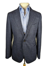 Benjamin VBC Sport Coat Dark Blue Mini-Check 2-button Soft Shoulder Wool