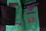 Benjamin Jacket Navy Doeskin Flannel, 2-button pure wool - VBC