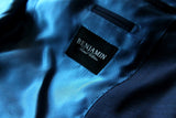 Benjamin Sartorial Suit: Airforce Blue, Full canvas Caruso 2-button super 110's wool VBC