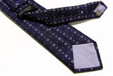 Benjamin Tie, Blue woven pattern, silk