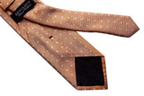 Benjamin Tie, Orange with white polkadots, silk