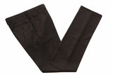 Benjamin Trousers, Dark brown nailhead, flat front, wool