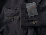 Boglioli Sport Coat 39/40R Midnight Blue 3-button Cotton/Poliamid