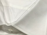 Borrelli Shirt 17.5 White Cotton/Linen