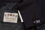 Castangia Sport Coat: 36R/38R Navy blue silver buttons, 3-button, 130's wool